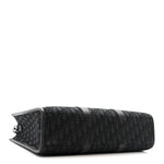Oblique Grained Calfskin East West Tote Black