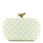 Intrecciato Minaudiere Knot Clutch Glacier