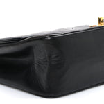 Lambskin Quilted Medium Single Flap Black