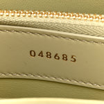 Satinated Calfskin Mini 16 Top Handle Bag Almond Green