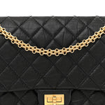 Aged Calfskin Quilted 2.55 Reissue 226 Flap Black