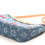 LV X TM Monogram Denim Cerises Pochette Accessories Blue
