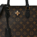 Monogram Flower Tote Black