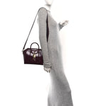 Box Calfskin Mini Lock Antigona Oxblood Red
