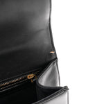 Lambskin Studded Medium Diorama Flap Bag Black