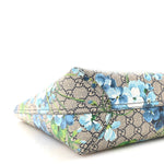 GG Supreme Monogram Blooms Medium Reversible Tote Beige Blue