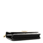 Lambskin Quilted Chanel 19 Wallet On Chain WOC Black