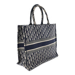 Oblique Large Book Tote Blue Multicolor