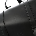 Soft GG Supreme Monogram Calfskin Web Double Buckle Backpack Black