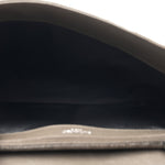 Sheepskin Matelasse Chevron Monogram Large College Satchel Dark Anthracite