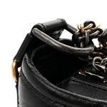 Aged Calfskin Quilted Small Gabrielle Hobo Black