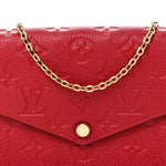 Empreinte Pochette Felicie Chain Wallet Scarlet