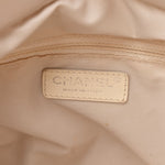 Metallic Coated Canvas Quilted Small Paris Biarritz Tote Gold