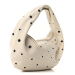 Pebbled Calfskin Grommet Medium Olivia Hobo Dark Ivory
