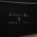 Tweed Pearl Crush Small Vanity Case With Chain  Black White
