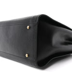 Caviar Small Studded Deauville Tote Black