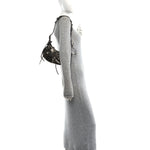 Metallic Agneau Arena Le Cagole Shoulder Bag XS Dark Bronze
