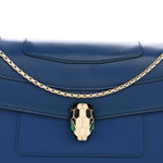 Calfskin Serpenti Forever Shoulder Bag Navy