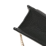 Soft Calfskin My Lockme Chain Pochette Black
