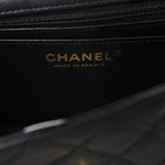 Lambskin Quilted Mini Rectangular Flap Black