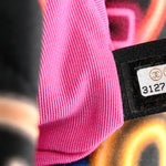 Fabric Quilted Neon Graffiti Medium Chanel 19 Flap Black Multicolor