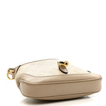 GG Supreme Monogram Textured Dollar Calfskin Mini Jackie 1961 Hobo Beige Mystic White Oatmeal
