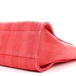 Mixed Fibers Striped Small Deauville Tote Red