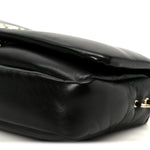Lambskin Small GG Milano Top Handle Shoulder Bag Black