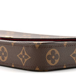 Monogram Pochette Felicie Chain Wallet Fuchsia