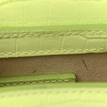 Calfskin Crocodile Embossed Le Chiquito Light Green