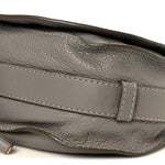 Calfskin Medium Marcie Round Crossbody Bag Cashmere Grey