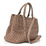 Nappa Matelasse Swarovski Crystal Tote Cammeo