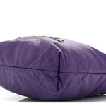 Shiny Calfskin Quilted Rainbow Mini Chanel 22 Purple