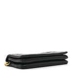 Lambskin Embossed Monogram Pochette Coussin Black