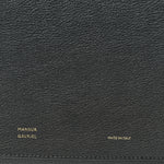 Calfskin Box Shoulder Bag Black
