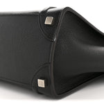 Drummed Calfskin Micro Luggage Black