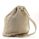 Canvas Large Deauville Backpack Light Beige