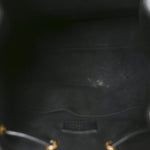 Calfskin Lockme Bucket MM Black