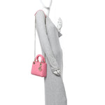 Lizard Mini Lady Dior Pink