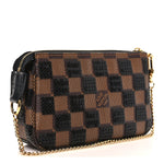Damier Paillettes Mini Pochette Accessories Black