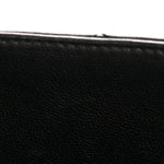 Lambskin Quilted Chaine Lettre Small Bucket Bag Black