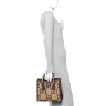 Monogram Jumbo GG Textured Dollar Calfskin Small Diana Tote Bag Camel Ebony New Acero Pomegranate Red