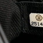 Calfskin Coco Eyelets Small Flap Bag Black