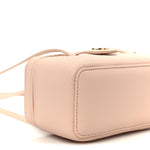 Shiny Caviar Preppy Coco Long Vanity With Strap Light Pink