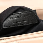 Calfskin Y Quilted Monogram Toy Loulou Crossbody Bag Dark Beige