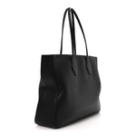 Grained Calfskin Large Star Tote Black