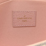 Damier Azur Pochette Felicie Chain Wallet Rose Ballerine