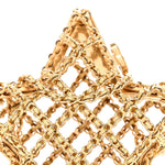Metal CC Star Minaudiere Crossbody Gold