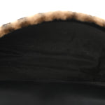 Shearling Vitello Dolce Macro FF 1974 Baguette Tobacco Black
