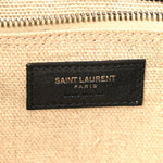 Linen Calfskin Rive Gauche Tote Optic White